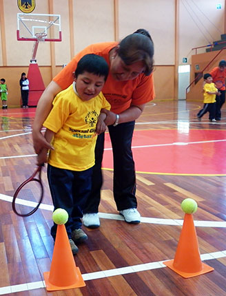 Foto de atlétas jóvenes.